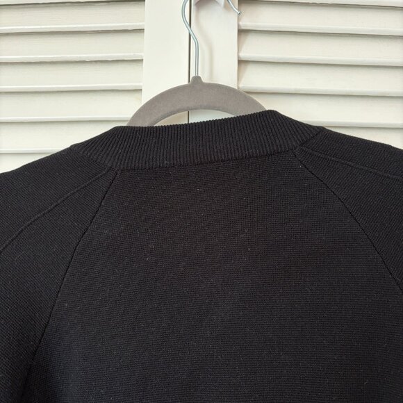 Athleta Sequoia Sweater XS black full zip bomber jacket - Picture 8 of 11
